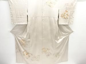花模様刺繍訪問着（重ね衿付き）